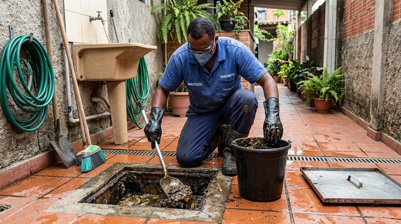 Limpeza de Caixa de Gordura Comercial em Taubaté‑SP